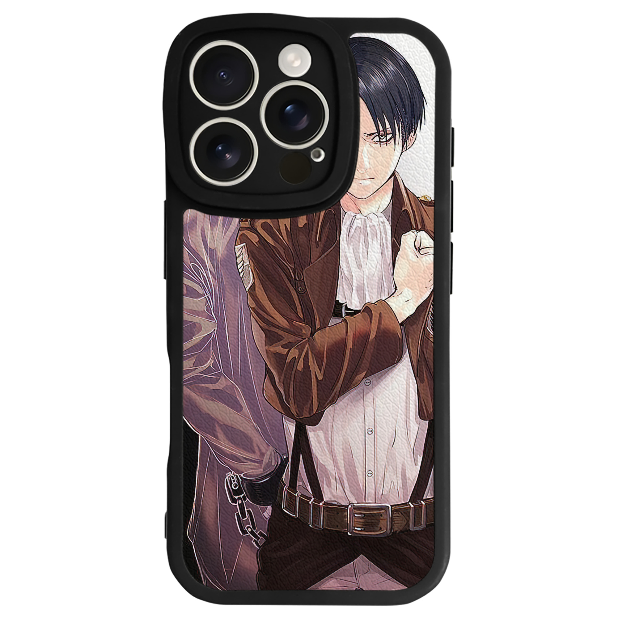 （画像用） 進撃の巨人 Attack on Titan 【iPhone 16シリーズ対応】シリコンスマホケース（レザー調） 材質：シリコン
